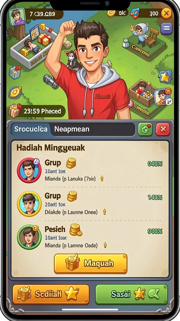 baru01 - Interaksi seru dengan karakter di dalam game.