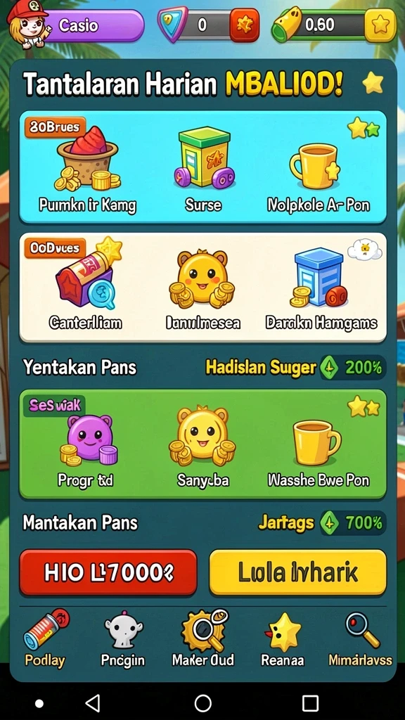 coloktoto - Fitur interaktif yang menghubungkan pemain satu sama lain.